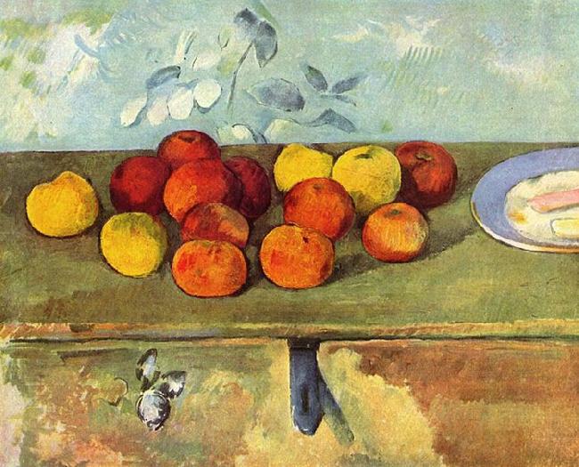 Paul Cezanne Stilleben mit apfeln und Geback oil painting picture